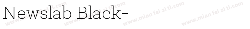 Newslab Black字体转换